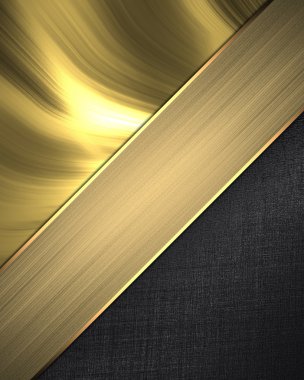 Altın arka plan siyah altın şerit ile ayrılmış. Tasarım şablonu. Tasarım sitesi