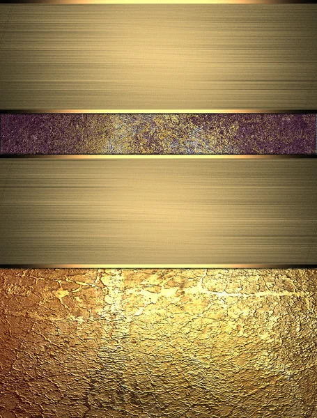 Gammal shabby bakgrund med gyllene plattor av guld. Formgivningsmallen. Design för webbplatsen — Stockfoto