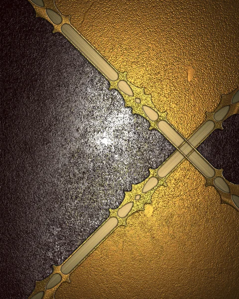 Grunge brun bakgrund med guld skär. Formgivningsmallen. Design-webbplats — Stockfoto