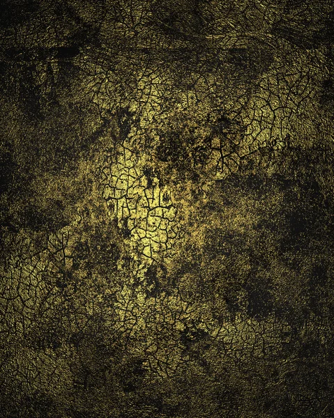 Grunge textura agrietada dorada oscura — Foto de Stock