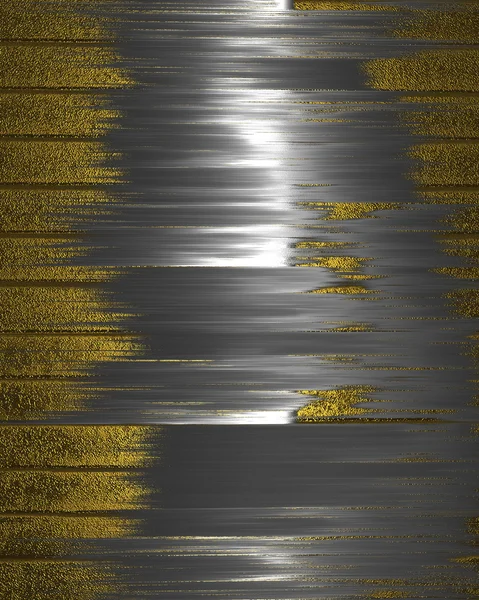 Fondo de oro grunge abstracto con rayas de plata — Foto de Stock