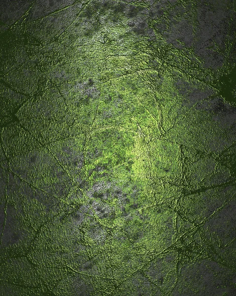 Grunge silver metal texture with green scuffed — Stock Photo, Image