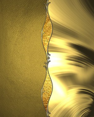 Sarı ve altın doku ile soyut doku