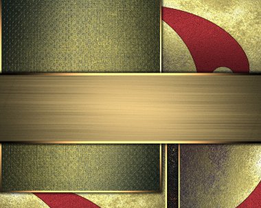 Altın plaka ile arka plan