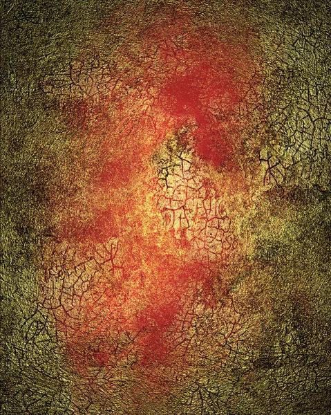 Tekstur Grunge dari emas merah retak. Templat desain. Situs desain — Stok Foto