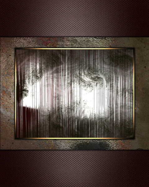 抽象的な金属板と茶色の背景 — ストック写真