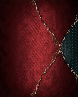 Kırmızı doku ile kırmızı ekler. şablon tasarım.