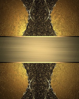 Soyut desen tasarım altın. Tasarım şablonu.