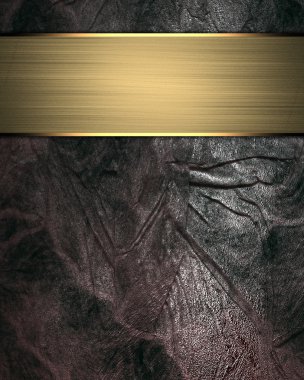 Altın şerit ve eski püskü altın metal doku. Şablon