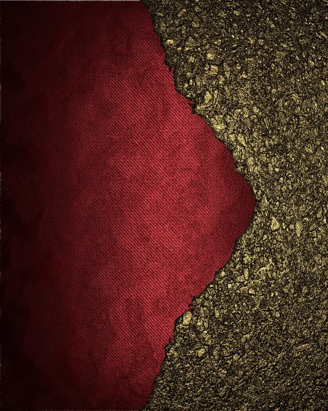 Rote Textur aus goldenem Sand am Rand. Vorlagendesign. — Stockfoto