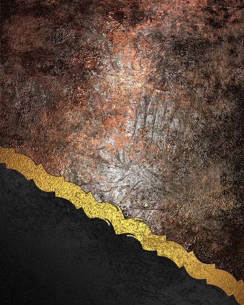Grunge fondo marrón con ángulo negro. Plantilla de diseño Diseño para el sitio — Foto de Stock