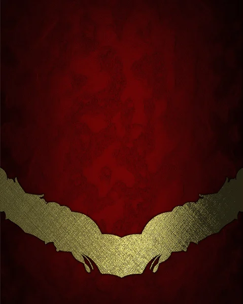 Красная текстура с золотым декором. Дизайн шаблона. Дизайн сайта — стоковое фото