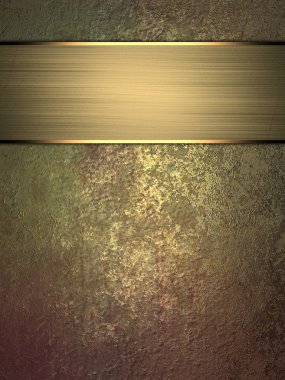 Grunge sarı arka plan bir metal plaka. Tasarım şablonu. Tasarım sitesi