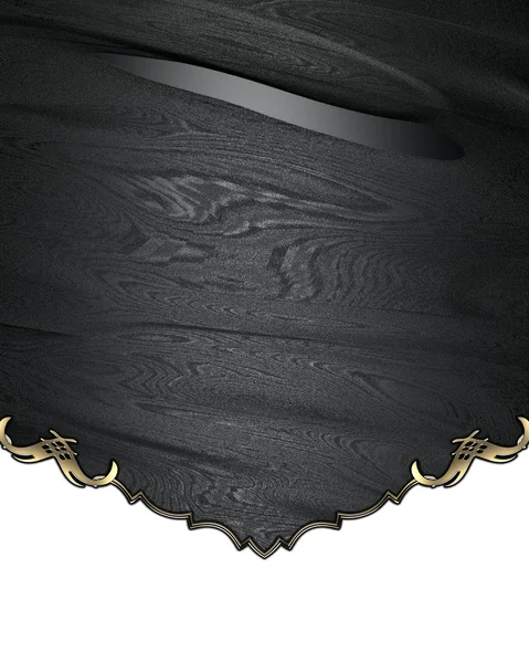 Textura negra abstracta con corte dorado. Plantilla de diseño Sitio de diseño — Foto de Stock