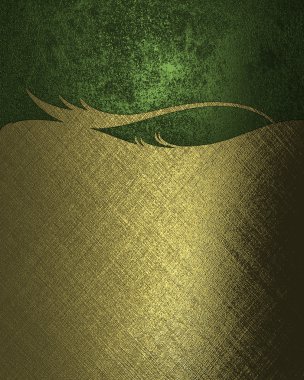 Yeşil bir arka plan doku altın izi. Tasarım şablonu. Tasarım site