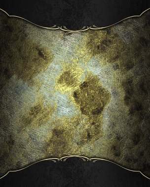 Antika tabela ile siyah kadife arka plan. Metin için şablon tasarım. Şablon site için