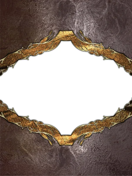 Abstract frame with gold border. Design template. Design site — Stock Photo, Image