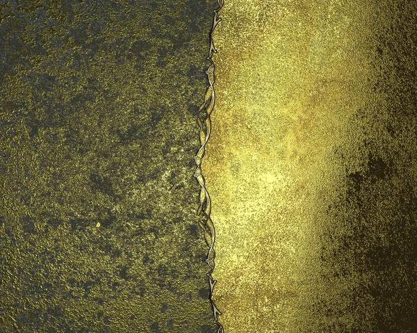 Grunge background and golden texture. Design template. Design site