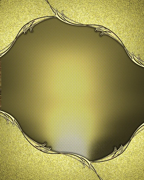 Abstracte gouden frame. Ontwerpsjabloon. Ontwerp site. — Stockfoto
