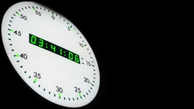 Beyaz ofis saat, grev on iki. TV saatini