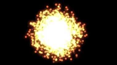 Hafif parçacıkların hareketi. atomlar