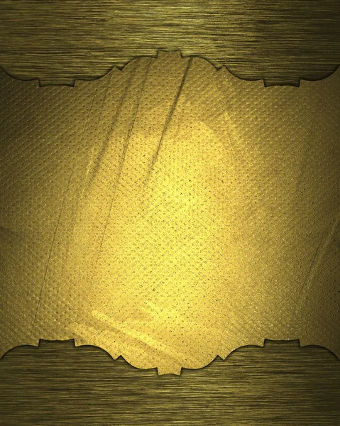 Modelul antic de textură de aur și placă de nume. Design șabloane . — Fotografie, imagine de stoc