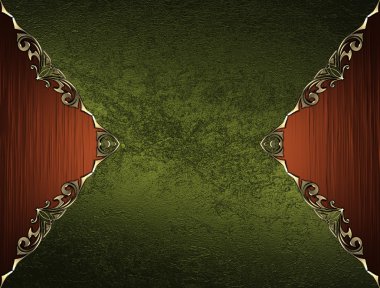 Metin şablonu. Tasarım öğesi yeşil