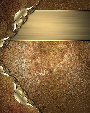 Soyut tasarım şablonu. Grunge desen bakır