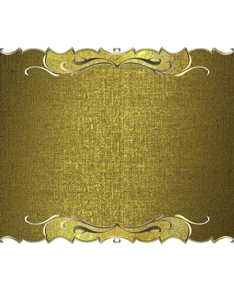 Элемент дизайна. Шаблон для дизайна. Дизайн шаблона золотой ленточки. Проектирование шаблонов . — стоковое фото
