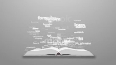 Word eğitim kavramı. Kitaptan Yayılan kelime bulutu
