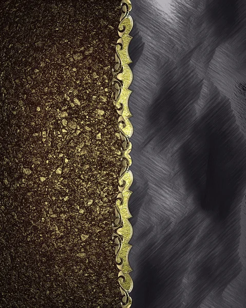 Element für Design. Vorlage für Design. die Textur des goldenen Sandes mit Samtrand — Stockfoto