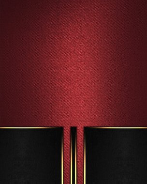 Tasarım için öğe. Tasarım şablonu. Siyah elemanları ile kırmızı doku