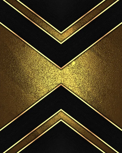Element für Design. abstraktes Gold Hintergrund mit schwarzen Linien — Stockfoto