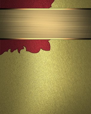 Altın arka plan desen köşe ve altın tabela ile. Tasarım için öğe. Tasarım şablonu. 