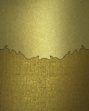 Arka plan ile düzensiz kenarları altın. Tasarım şablonu. Tasarım sitesi