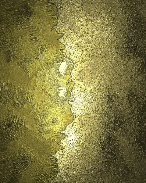 Fondo abstracto dorado con bordes irregulares. Plantilla de diseño Sitio de diseño — Foto de Stock