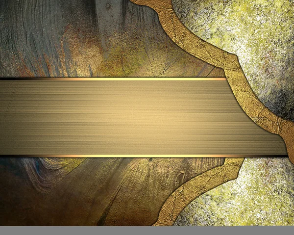 Antika ve altın tabela unsurları ile arka plan