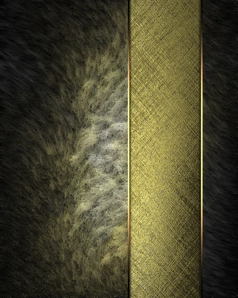 Dark texture with gold cutout. Element for design. Template for design. Abstract grunge background. — Stock Photo, Image