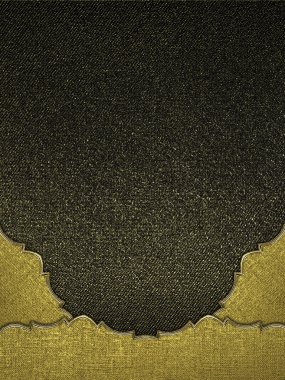 siyah arka plan ile altın kenar. Tasarım için öğe. tasarım şablonu. soyut grunge arka plan.