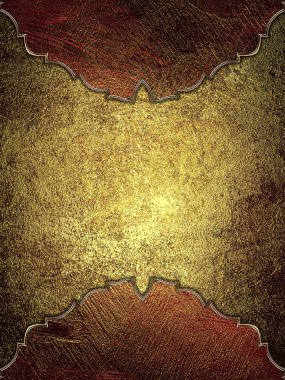 altın arka plan kırmızı grunge çerçeve ile. Tasarım için öğe. tasarım şablonu. soyut grunge arka plan.