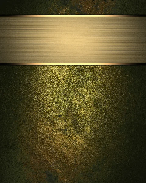 Grunge fondo de oro (textura) con placa de oro. Elemento para el diseño. Plantilla para diseño. Fondo grunge abstracto . —  Fotos de Stock