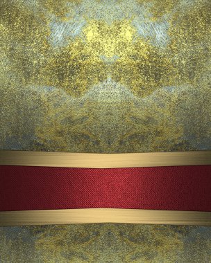 Grunge background with a red sign for text. Element for design. Template for design.