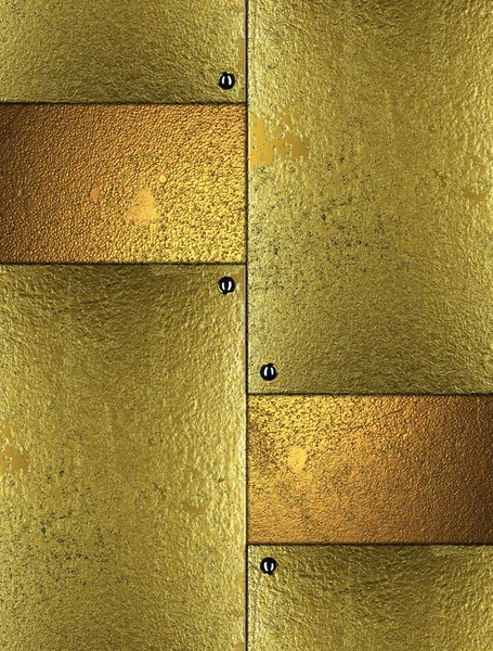 Grunge gold background with gold inserts. Element for design. Template for design. — Stock Photo, Image