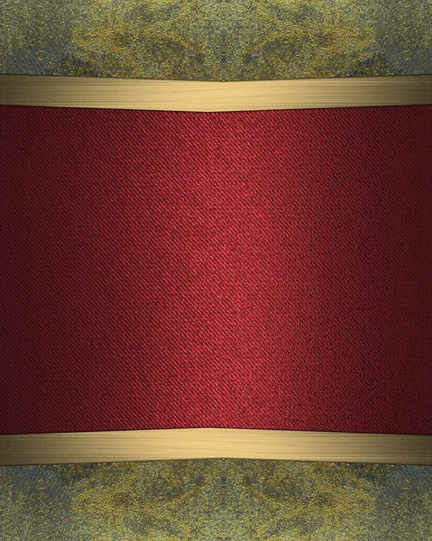 Красный фон с винтажной рамкой. Элемент дизайна. Шаблон для проектирования . — стоковое фото