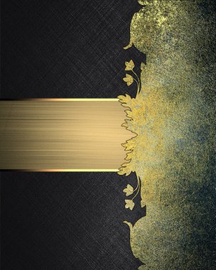 Metal desen ve tabela Grunge siyah arka plan. Tasarım için öğe. Tasarım şablonu.