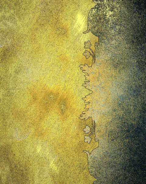 Grunge fondo amarillo con patrón oxidado. Elemento para el diseño. Plantilla para diseño . — Foto de Stock