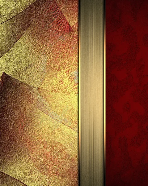Shabby red background with gold attrition. The template for the certificate, the background for the site. — Stok fotoğraf