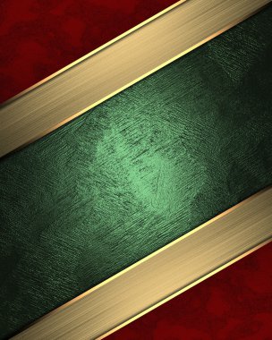 Abstract gold frame with red edge. Element for design. Template for design. copy space for ad brochure or announcement invitation, abstract background