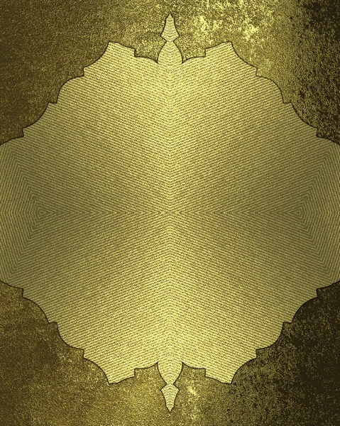 Grunge texture con decorazione in oro agli angoli. Elemento per il design. Modello per il design. copia spazio per brochure pubblicitaria o invito all'annuncio, sfondo astratto — Foto Stock