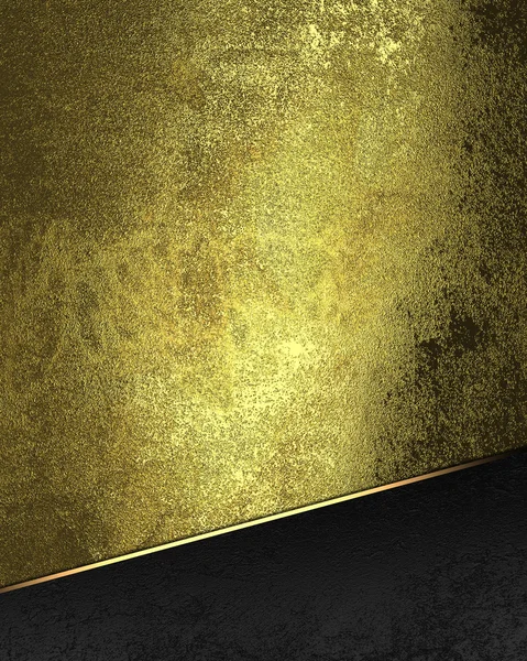 Grunge gold background with black decoration. Element for design. Template for design. copy space for ad brochure or announcement invitation, abstract background — Stock Photo, Image